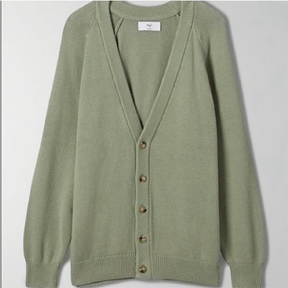 Aritzia Sweaters - Aritzia TNA Barry Cardigan Green Size Extra Small/Small
